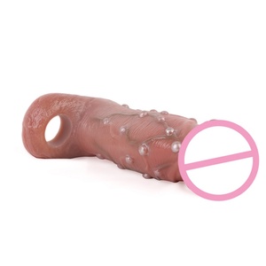 Funda de Silicona Realista para Pene, Extensor de Pene, Anillo para Retrasar la Eyaculación, Juguetes Sexuales para Hombres - Product Image 3
