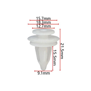 Clips de fixation en nylon pour panneaux de porte D676 pour garnitures intérieures et jupes latérales – Fixations automobiles - Product Image 2