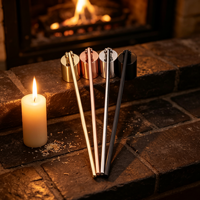 Éteignoir à bougie en acier inoxydable, accessoire d'entretien pour bougies, outil pour couper la mèche, coffret cadeau, vente en gros