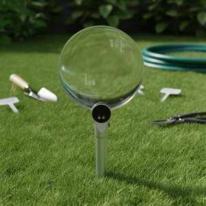 مكبر جيب محمول قابل للطي مع ضوءين LED وعدسة زجاجية 130 مم وإطار معدني عالي الجودة لقراءة الكتب - Product Image 5