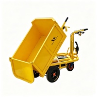 Mini-dumper électrique à benne basculante, chariot de transport électrique à déchargement automatique, chariot de transport électrique pour la construction