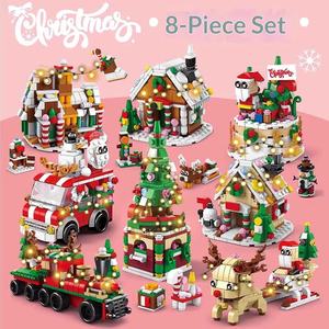 Lele <span class=keywords><strong>Brothers</strong></span> Nuevo Juguete Educativo de Navidad, Muñeco de Nieve de 40 Piezas, Bloques de Construcción de Plástico ABS para Niños, Adornos - Product Image 1