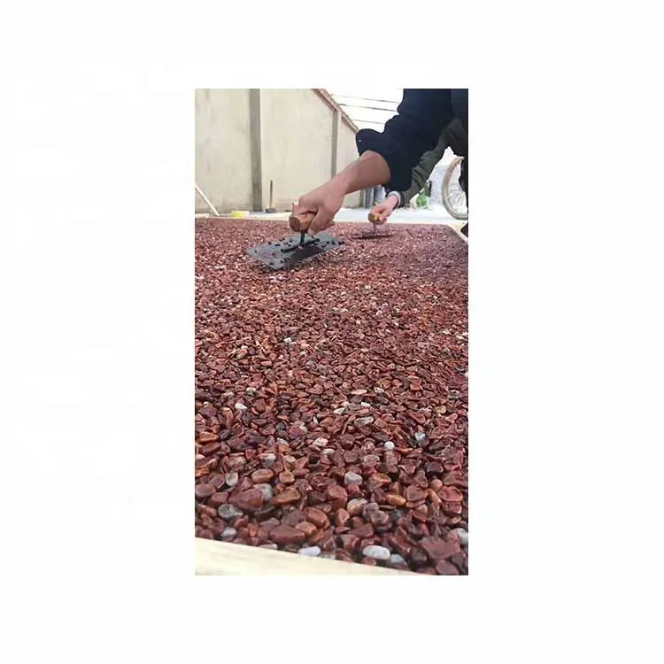 Epoxy sàn trực tiếp Pebble đá thời trang ngoài trời đá tự nhiên thiết kế đồ họa hiện đại đá tự nhiên bên ngoài bức tường Pebble & sỏi