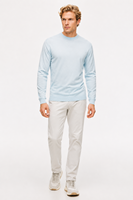 Blitzverkauf Extra Feine Merinowolle Rundhals Langarm Strickpullover für Herren Business Casual Tägliche Kleidung