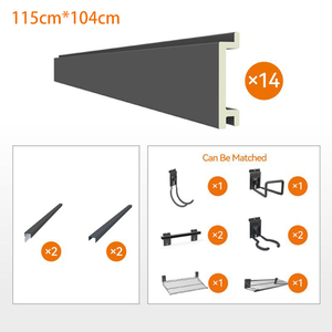 Organisateur mural imperméable en bois pour <span class=keywords><strong>garage</strong></span>, outil de <span class=keywords><strong>garage</strong></span> OEM, pour salon et <span class=keywords><strong>garage</strong></span>, étagère murale à lattes personnalisée <span class=keywords><strong>avec</strong></span> rangement pour sacs - Product Image 3