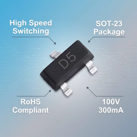 Diode de commutation haute vitesse MMBD4148CC (marquage D5) SOT-23 à montage en surface 100V 300mA SMD