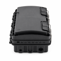 Boîtier de distribution optique aérien FTTH de type en ligne à 16 ports, étanche IP65, avec répartiteur PLC 1x16