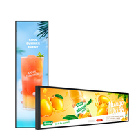 Écran publicitaire numérique DCLH LCD TFT Android, écran étiré, garantie 1 an, angle de vision 178°, contenu