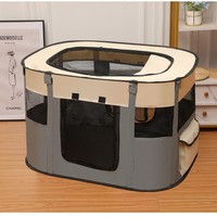 Vente en gros de portail et de maison pour animaux de compagnie pliable et respirant avec grand espace multifonctionnel pour chats et chiens avec fermeture à bouton