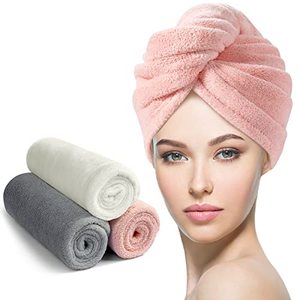 ผ้าขนหนูโพกผมแบบสปา ซึมซับเร็ว แห้งไว ป้องกันผมชี้ฟู ไม่พันกัน - Product Image 1