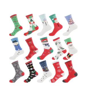 15 Styles Fashion Women Cozy Cute Winter Compression Crew Tube Christmas Socks