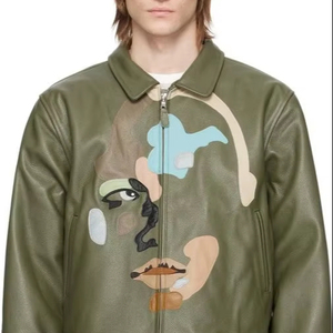 Veste en cuir végétalien YUCHEN Cactus Corn Apple Plant, cuir biodégradable respectueux de l'environnement, imperméable - Product Image 1