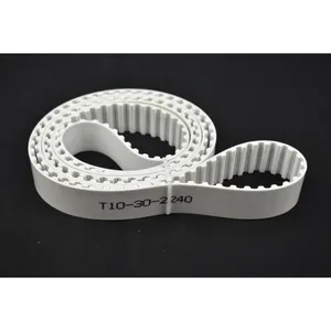 White T10 Kevlar PU Timing Belt