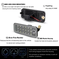 Pour Hyundai Azera MK4 TG Grandeur Santa Fe MK3 Maxcruz Kia Carens MK3 Rondo, réflecteur LED de plaque d'immatriculation arrière