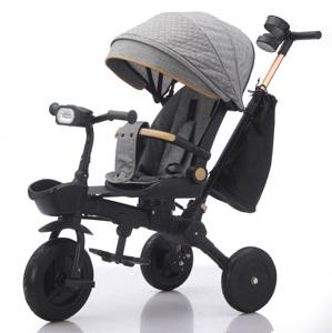 Tricycle multifonctionnel pour enfants avec musique et éclairage, vélo bébé en métal de haute qualité - Product Image 1