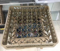رف على طراز L لطبق مقصورة الفندق والمطعم 9/16/20/25/50/Stemware أكواب غسيل