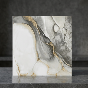 Baldosas Modernas de Cerámica con Acabado Metálico, 40x40cm, Duraderas, de Bajo Mantenimiento, Antideslizantes, Resistentes, para Exteriores, 400x400mm - Product Image 1