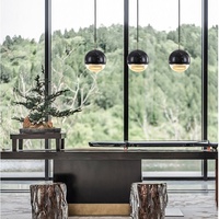 Lampe murale LED mini en marbre, design sphérique, style nordique simple et postmoderne, pour salle à manger, bar, bureau, chevet, lustre décoratif