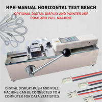 Máquina de Prueba de Tracción y Compresión HPH, Banco de Prueba de Fuerza de Empuje y Tracción Manual Horizontal