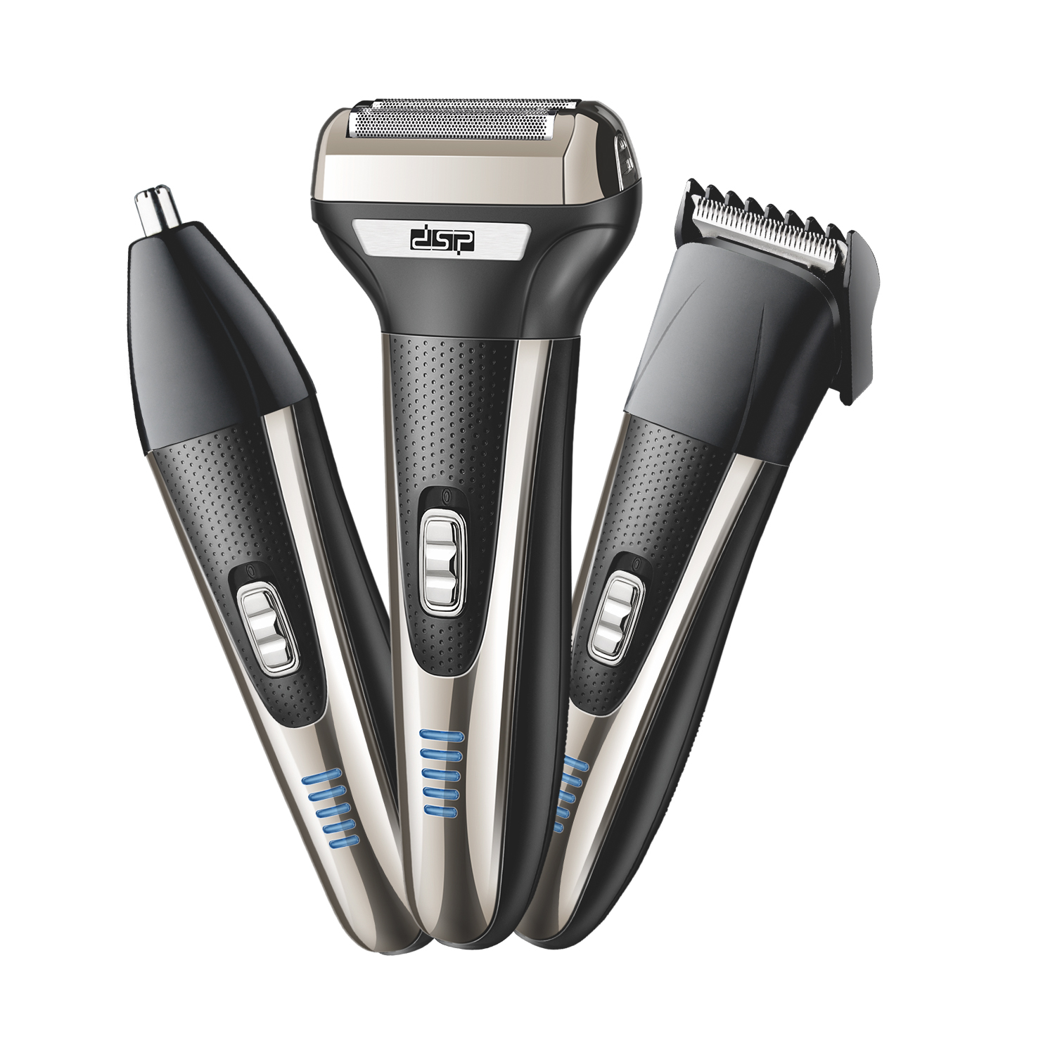 Aparador de nariz de cabelo 3W recarregável Hair Shaver Men DSP 3 em 1 elétrico masculino rosto doméstico 3 E única lâmina Nova Shaver. 7000RMP