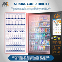 Distributeur automatique commercial de nourriture et de boissons MK-VM210, distributeur de snacks réfrigérés avec écran tactile pour les acheteurs en gros