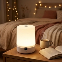 Nouvelle Lampe de Chevet LED Intelligente 2026 en ABS avec Contrôle Tactile Sans Fil et Éclairage RGB pour Chambre à Coucher