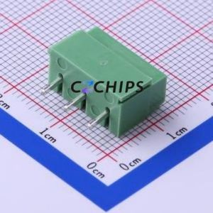 KF126-5.0-3P Screw Terminal Block Through hole Component (THT),P=5mm Connector 1x3P 5mm Green Through Hole - Product Image 2