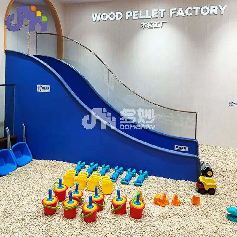 Domerry Unterhaltung echter Holzmaserung Indoor-Spielplatz individuelles Sand-Spielbereich mit Spielzeug für Kinder Sandbecken