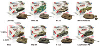 Kits de blocs de construction en plastique de simulation 1:72 bon marché, chars militaires, jouets de bricolage pour voitures d'enfants