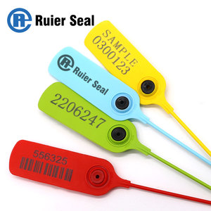 Sceau de sécurité en plastique jetable REP007 anti-effraction pour extincteur, bagages, boîte, camion, <span class=keywords><strong>remorque</strong></span>, conteneurs - Product Image 1
