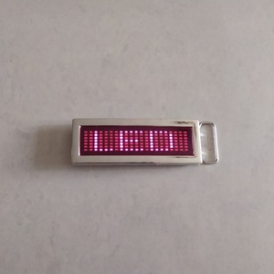 Đảng trang trí 7x21pixel màu hồng vành đai lập trình khóa với LED hiển thị LED Tên khóa Led flash khóa - Product Image 4