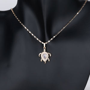 Yeni HengDian parti takı moda 18k karat altın kaplama kolye kolye küpe yengeç takı setleri kadınlar için - Product Image 6