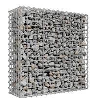 Filet de Cage en pierre de Gabion galvanisé à chaud de haute qualité treillis métallique de fer soudé serti pour la conception de paysage de jardin rempli de roche