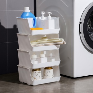 Caja organizadora de plástico duradera OEM para armario, con tapa, antimicrobiana y engrosada, para dividir calcetines, ropa interior, sujetadores y bragas. - Product Image 2