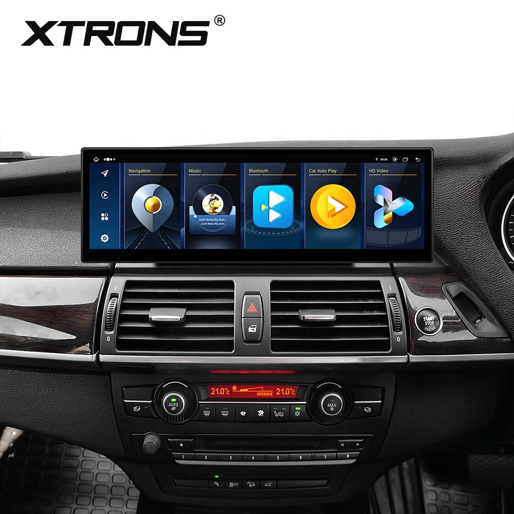 Autoradio Android 14 Pour BMW X5 E70 / X6 E71 CCC - Écran 12,3" 2K, 8Go RAM, CarPlay/Android Auto Sans Fil, 4G