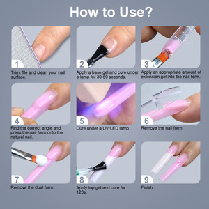 TSZS 150 pièces Formes d'ongles françaises double usage 15 tailles pour extension de polygel Réutilisables <span class=keywords><strong>Faux</strong></span> ongles pour manucure à domicile et en salon - Product Image 5