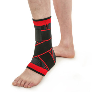 Longues manches pour les jambes en Nylon, Support réglable pour la cheville, pour <span class=keywords><strong>le</strong></span> Sport - Product Image 5