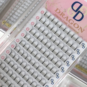 Venta al por mayor de pestañas de tallo largo 4D de 0.07, bandejas de pestañas hechas a mano, abanicos de volumen pre-fabricados, extensiones de pestañas 3D 5D 6D, pestañas Promade, extensiones de pestañas Cils - Product Image 6