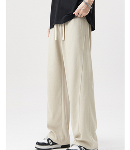 Pantalon de survêtement à jambe droite pour homme Pantalon de survêtement à jambe droite imprimé Pantalon de survêtement légèrement évasé - Product Image 2