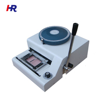 Machine de gaufrage de cartes de crédit, HR-68C, prix d'usine, gaufrage de cartes de crédit, en pvc
