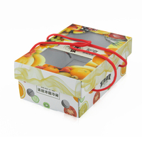 Benutzer definierte bedruckte Papp trage Box Kunststoff griff Personal isierte Obst Geschenk verpackung Landwirtschaft Kissen druck Starre Boxen