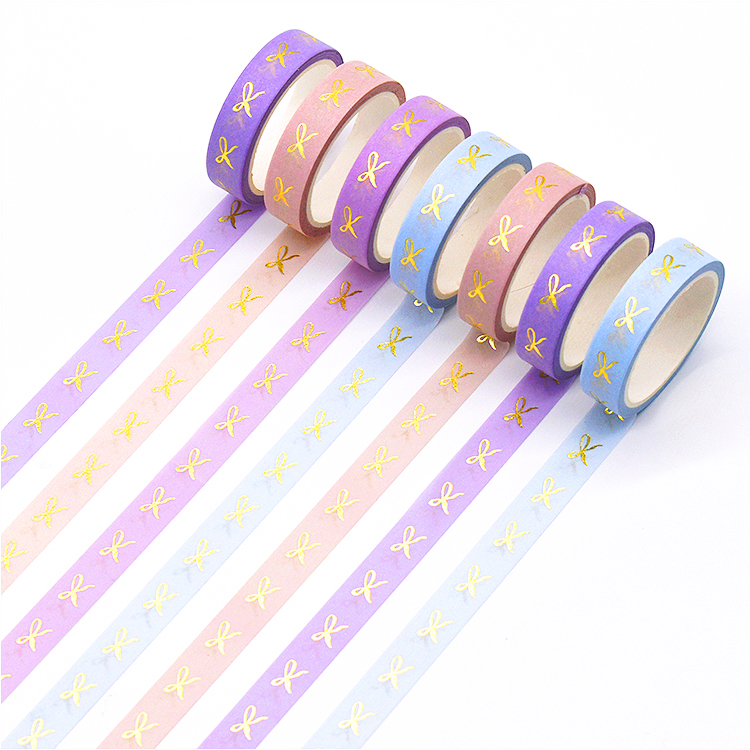Washi tape +gold foil example
