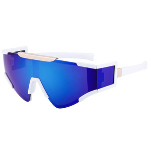 Lunettes de soleil polarisées pour hommes, pour le cyclisme et les sports de plein air, protection UV400, monture blanche, verres PC, anti-UV, classe 2 - Product Image 5