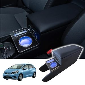 <span class=keywords><strong>Pour</strong></span> Honda Fit GR, boîte de rangement <span class=keywords><strong>pour</strong></span> <span class=keywords><strong>accoudoir</strong></span>, console centrale, LED, série GR, boîte de rangement dédiée, <span class=keywords><strong>accoudoir</strong></span> noir - Product Image 1