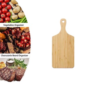 Planche à découper en bambou Red Dragon avec poignée, gravée au laser, pour servir pain, steak, pizza, nouveau design 2024 - Product Image 5