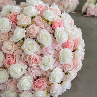 Bouquets de mariage modernes de haute qualité en gros, longueur personnalisable, décorations de table, boules de fleurs en soie, décorations de fête