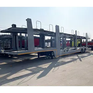 चीन में निर्मित 2 3 एक्सल कार कैरियर ट्रेलर 50-80 टन कार ट्रांसपोर्ट सेमी ट्रेलर बिक्री के लिए