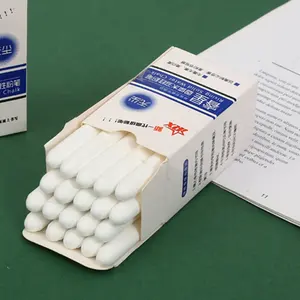 Fabricantes de tiza sin polvo en China 20 bolígrafos borrables pigmento orgánico tiza blanca