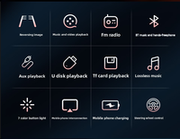 Reproductor de DVD para Auto, Pantalla de Consola Central de 7 Pulgadas, Reproductor MP5 para Auto, CarPlay Inalámbrico, Pantalla Táctil Capacitiva TN, Pantalla MP5 para Auto