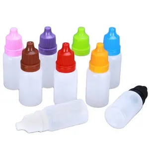 30 ml round plastic eye drops container dropper medical squeeze bottle